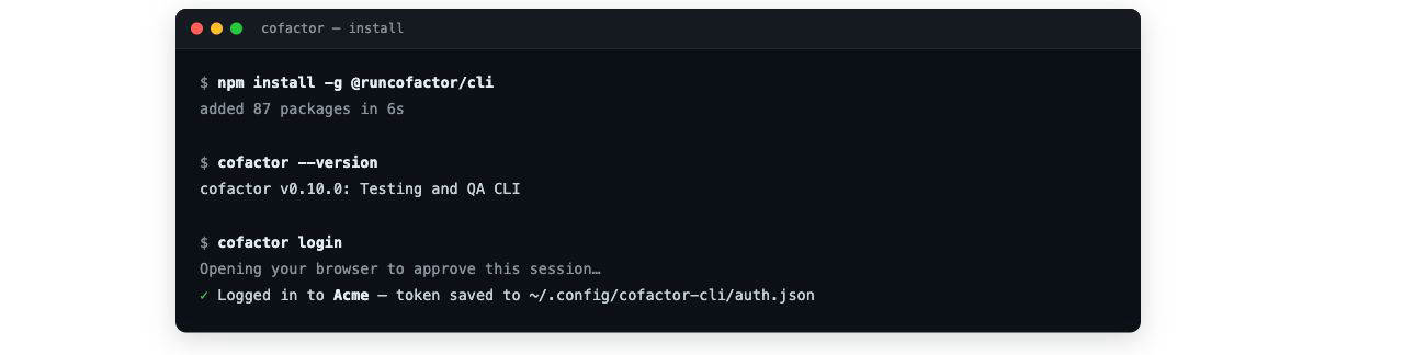 Installing the CLI and verifying the version