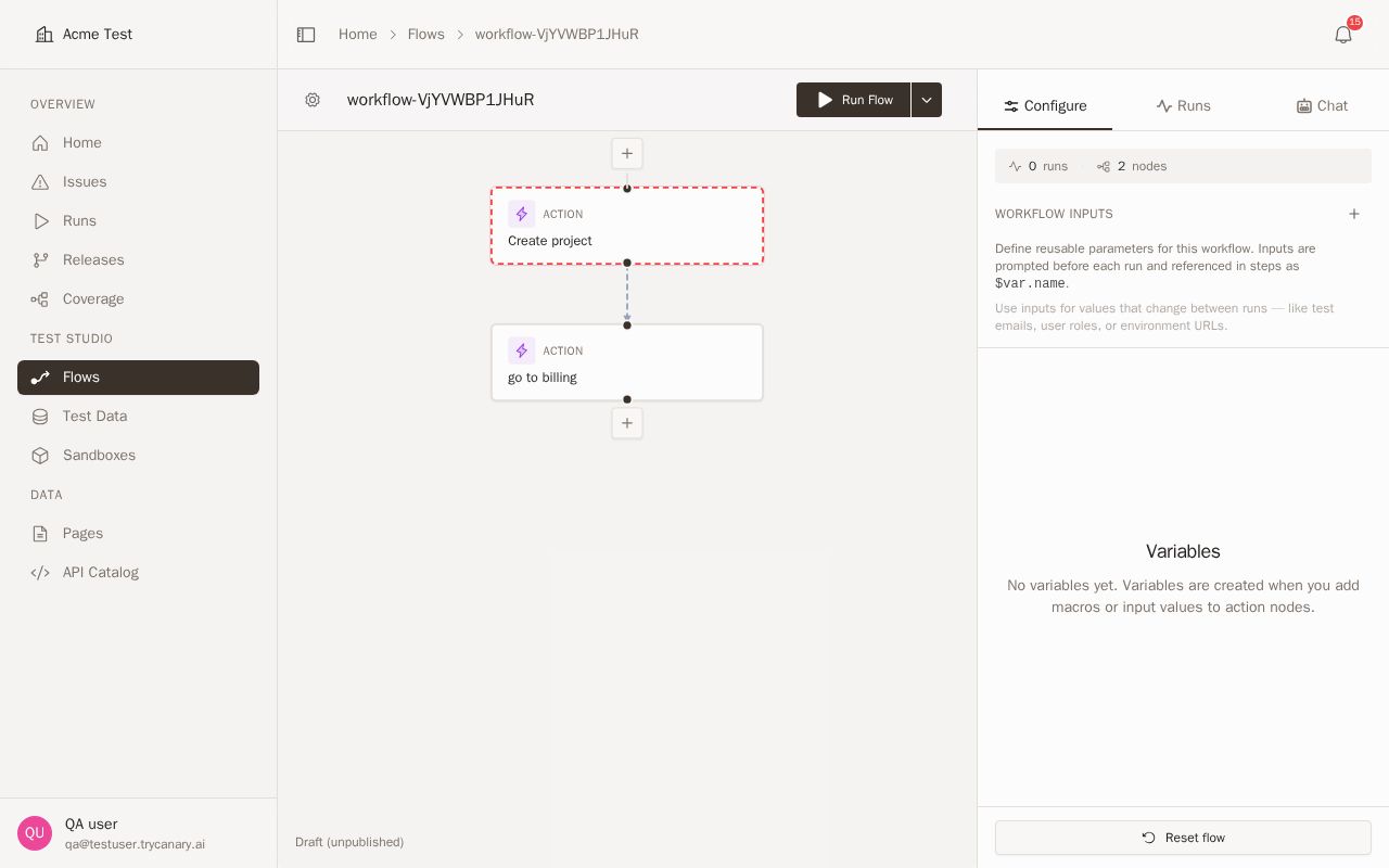Notification node in Flow Designer