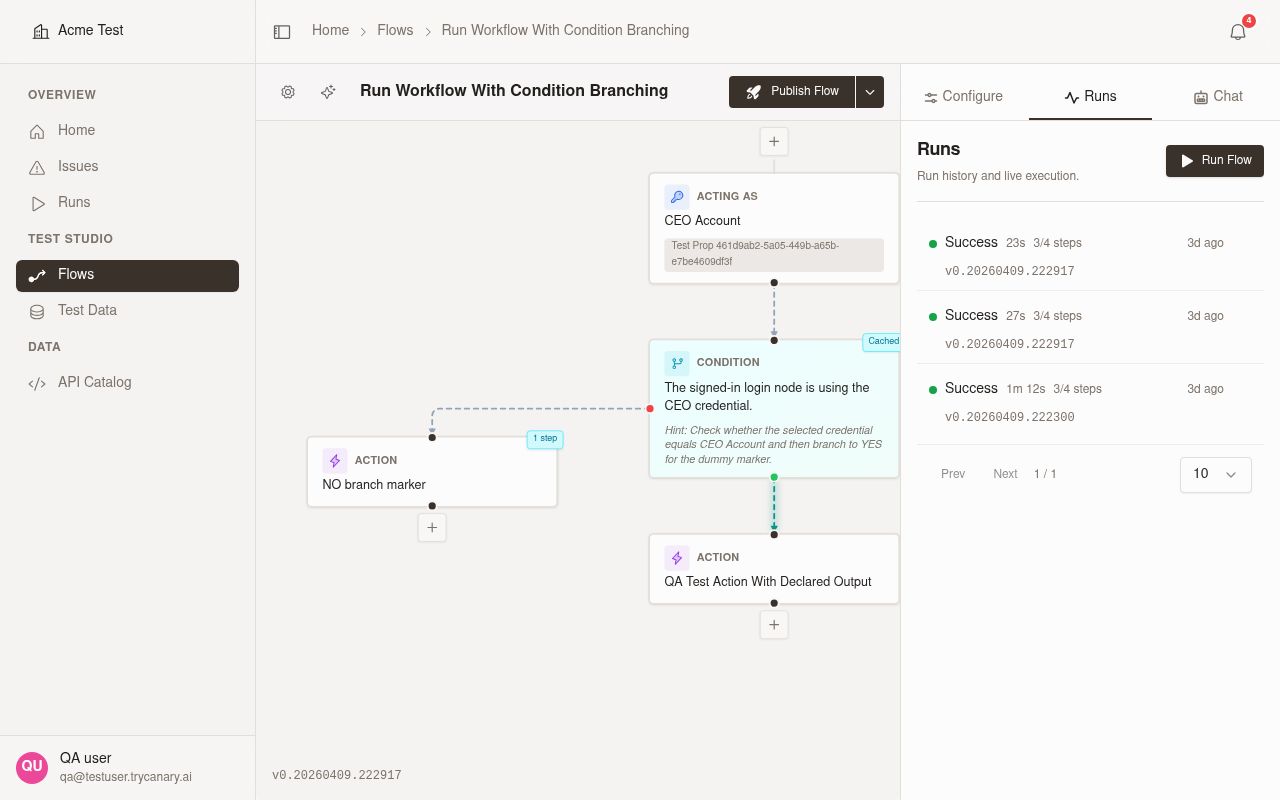 Replay timeline showing table extraction and Python execution actions