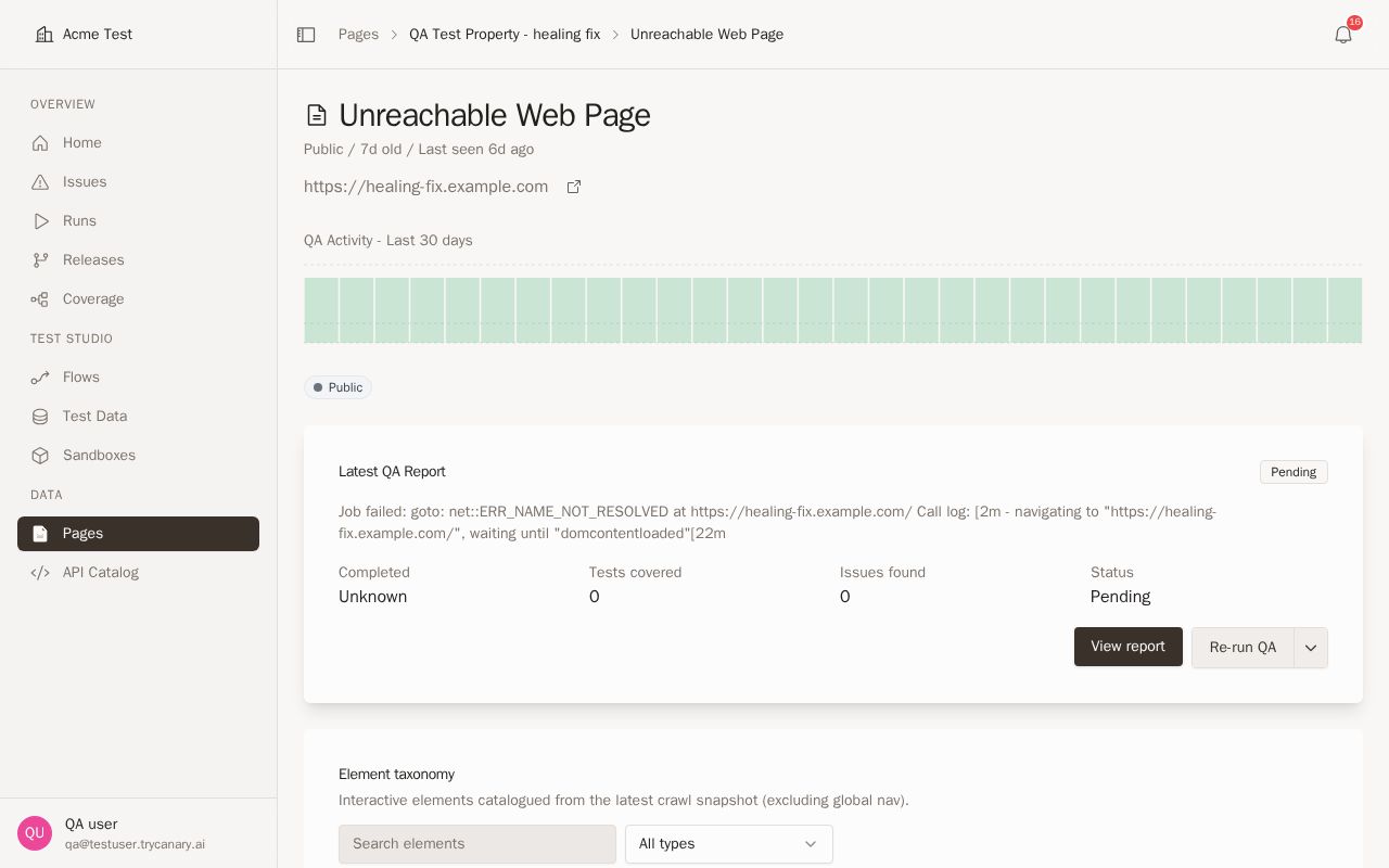 Manual ungrouping control in the Site Graph